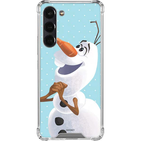 Disney Frozen Olaf Polka Dots Galaxy S24 FE Clear Case